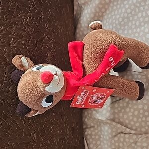 Rudolph The Red Nosed Reindeer Plush NWT